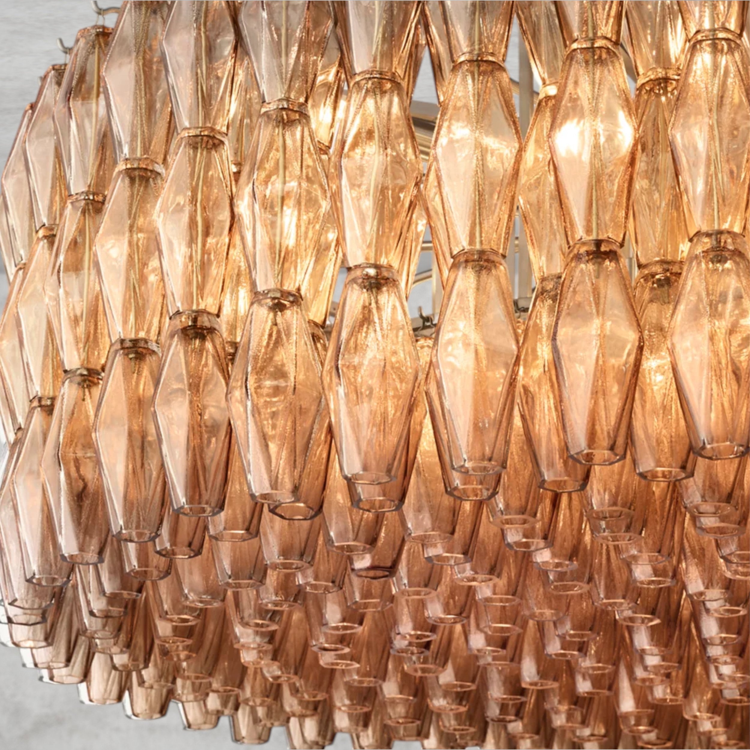CHIARA CLEAR/ SMOKE GLASS ROUND CHANDELIER 37", 47", 62"